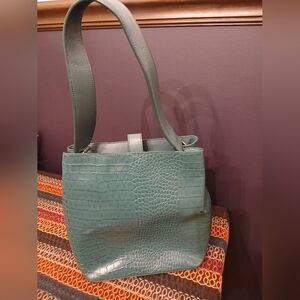 Nordstrom Elegant Green Crocodile- Bag